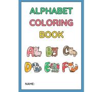 Alphabet with animals: Children's coloring book