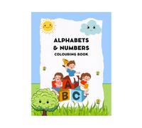 Alphabets and Numbers Colouring Book: For 2 to 5 years old kids