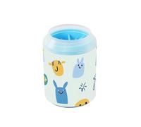 Alphabets - Limpiador portátil de patas de perro de dibujos animados, cepillo de silicona suave, suministros de aseo para mascotas, limpia suavemente las patas después de los paseos