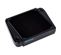 Alphacool 14241 Radiador, refoidisseurs Ventiladores y Radiadores - Radiador Universal Ventilador, Enfriador y Radiador (Universal, Negro, Cobre, 144 mm, 195 mm)
