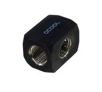 Alphacool 17030 HF TEE Round G1/4 Conector para Refrigeración Líquida Negro