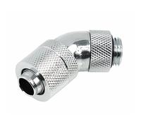 Alphacool 17151 HF 13/10 - Boquilla atornillable giratoria 45° G1/4 - Conectores cromados para refrigeración por agua