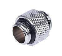 AlphaCool 17199 HF Double Nipple G1/4 Outer Thread to G1/4 Outer Thread 10mm - Chrome Refrigeración Líquida Conectores