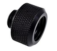 Alphacool Eiszapfen 16mm HardTube compression fitting G1/4 - knurled - deep black