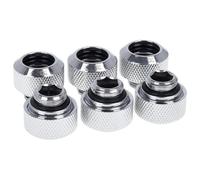 Alphacool 17376 HardTube Pack 6 Racores Cromados