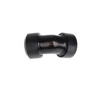 AlphaCool 17403 Eiszapfen 13mm HardTube Compression Fitting 45° L-Connector - knurled - Chrome Refrigeración Líquida Conectores