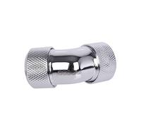 AlphaCool 17404 Eiszapfen 16mm HardTube Compression Fitting 45° L-Connector - knurled - Chrome Refrigeración Líquida Conectores