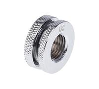 AlphaCool 17423 Bulkhead Connector Short Version G1/4 - Chrome Refrigeración Líquida Conectores