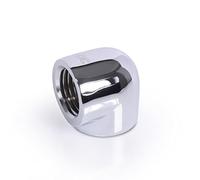 Alphacool 17589 - Conector en L (20 mm, G1/4 IG a G1/4 IG, conector de refrigeración por agua cromado)