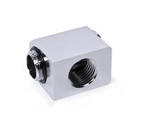 Alphacool Adaptador de perfil bajo, 90 grados, G1/4 pulgadas AG a G1/4 pulgadas, conector angular de refrigeración por agua