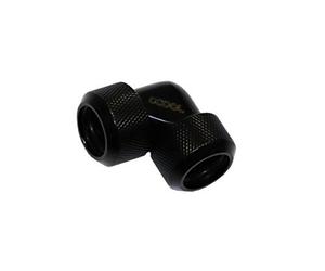 Alphacool Eiszapfen Adaptador 90 Grad 16mm AD auf 16mm AD Hardtube - Negro