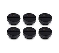 ALPHACOOL Eiszapfen Screw Plug G1/4-6pcs Set Deep Black