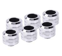 Alphacool Lote de 6 Raccords à Compression pour Tube Ø16mm Eiszapfen Pro (Argent)