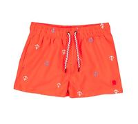 ALPHADVENTURE - Bañador Niño, Ideal para el Verano, la Playa y la Piscina Bañador Niño Natación Anchor - Tallas Desde los 6 a los 14 años, Color Rojo.