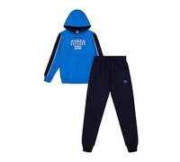 ALPHADVENTURE - Chándal Niño Completo, Conjunto Deportivo, Set 2 Piezas Sudadera y Pantalón Deportivo, Chándal para Colegio - Tallas desde los 6 hasta los 14 años. (8 Años, Azul Indigo y Azul)