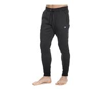 ALPHADVENTURE - Koalaroo - Pantalón de Chándal para Hombre, Pantalón de Deporte Espartaco con Cintura Elastica y Bolsillo Laterales con Cremallera (L, Negro)