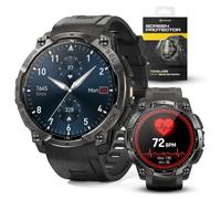 ALPHAGEAR Delta Series 2 - Reloj inteligente táctico resistente para hombre, pantalla AMOLED de 3.63 cm, batería de 530 mAh de 21 días, llamada Bluetooth, linterna integrada, resistente al agua 3 ATM