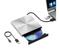 Alphami Grabador externo de unidad de DVD Blu Ray, USB 3.0 y tipo C, óptico, delgado, bluray, lector de CD y DVD, escritor, para laptop, computadora de escritorio, compatible con MacBook OS Windows