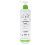 Alphanova bebe, gel espumoso limpiador Baby Dermo para cabello y cuerpo, 500 ml