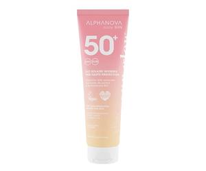 ALPHANOVA Daily Sun - Leche solar SPF 50+ invisible para cara y cuerpo, protección UVA reforzada, 150 ml, sin rastros blancos