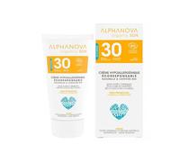 Alphanova Sun Bio, crema impermeable para alergias solares, SPF 30