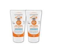 Alphanova Sun SPF50+ - Leche solar para bebé (50 g, 2 unidades)