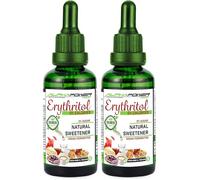 ALPHAPOWER FOOD, Edulcorante Cero Calorias, Erythritol - Eritritol 100% natural y vegano I alternativa de azúcar, dulce como el azúcar. Ideal para repostería, bebidas y dietas (Paquete de 2)