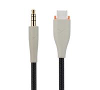 Alphatec MMX150 - Cable de repuesto compatible con auriculares Beyerdynamic MMX150 para videojuegos, USB-C a 3,5 mm, cable auxiliar de 1,2 metros, color negro