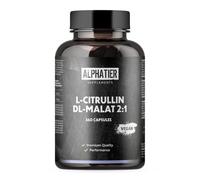 Alphatier L-citrulline Malate Cápsulas - 360 Caps de alta Dosis + veganas - L-citrulina malato DL 2:1 - Fitness Bodybuilding - producido en Alemania