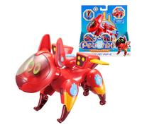 AlphaToys Petronix Defenders Mascota Transforming Pup-E Modo MAX, Figura de Juego para niños de Aprox. 12 cm de Altura, Perro Robot transformable con alas desplegables