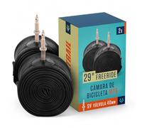 Alphatrail Camara Bicicleta MTB AirFusion 29 Pulgadas SV 40 mm 2X Set con Garantia de Movilidad I Cubierta Compatible Schwalbe, Continental, Conti, Michelin, Maxxis y Kenda