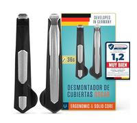 Alphatrail Desmontador de Cubiertas Oscar - Set de 2 I El Fuerte núcleo de Aluminio (36g Peso Total) I Longitud óptima de la Palanca I para Schwalbe, Michelin, Continental, Maxxis etc