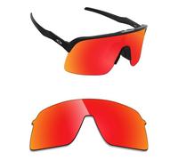 Alphax Lentes de repuesto polarizadas para gafas de sol Oakley Sutro Lite OO9463, reducción de deslumbramiento, corte de precisión, Espejo rojo fuego