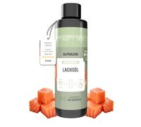 alphazoo Aceite de salmón premium para gatos, 250 ml, aceite de pescado Omega 3 y 6 para gatos, embotellado en Alemania, aceite Barf, cuidado del pelo de gato