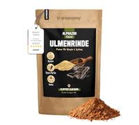 alphazoo Corteza de olmo para perros y gatos, 120 g, polvo de protección gástrica premium sin aditivos I digestión suave, para ardor de estómago, diarrea y heces I Slippery Elm Bark I Natural & Puro