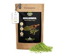 alphazoo Harina de algas marinas para perro y gato, 250 g, polvo de algas marinas, para dientes, barf, tiroides y pigmentación, polvo de yodo contra sarro y hipotiroides I Ascophyllum Nodosum