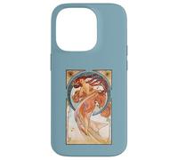 Alphonse Mucha Public Domain Art TPA Carcasa para iPhone 14 Pro