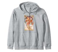 Alphonse Mucha Public Domain Art TPA Sudadera con Capucha