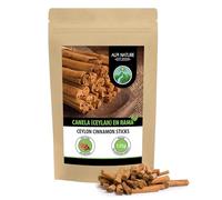 Alpi Nature Canela de Ceylan en Rama 125g, Canela Ceylan Palitos 80 mm, aprox. 15 por Bolsa