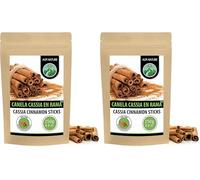 Alpi Nature Canela en Rama 250g, Corteza de Canela Cassia, aprox. 75-77 Palitos de 60 mm por Bolsa (Paquete de 2)