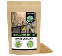 Alpi Nature Cardamomo Molido 100g, Vainas y Semillas de Cardamomo en Polvo para Cocinar y Hornear