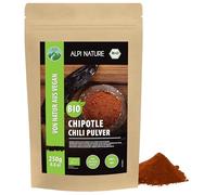 Alpi Nature Chipotle Chile Orgánico en Polvo 250g, Jalapeños Secos Molidos, Chile Chipotle en Polvo