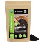 Alpi Nature Comino Negro Semillas Orgánicas 125g, Semillas de Comino Negro Orgánico para Cocinar y Hornear