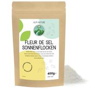 Alpi Nature Cristales de Sal Marina 400g, Copos de Sal Fleur de Sel 1-4 mm, Sunflakes Recolectados a Mano
