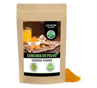 Alpi Nature Cúrcuma en Polvo 1kg, Raíz de Cúrcuma Molida para Cocinar y Preparar Leche Dorada