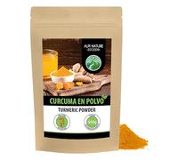 Alpi Nature Cúrcuma en Polvo 500g, Raíz de Cúrcuma Molida para Cocinar y Preparar Leche Dorada