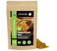 Alpi Nature Curry en Polvo Suave Orgánico 250g, Especias Indias de Primera Calidad, Polvo de Curry