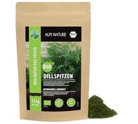Alpi Nature Eneldo Seco Orgánico 125g, Hojas de Eneldo Secas y Frotadas para Cocinar y Encurtidos