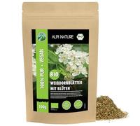Alpi Nature Espino Blanco Infusión Orgánica 100g, Hojas y Flores de Espino Blanco Secas y Cortadas