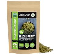 Alpi Nature Frijoles Mungo Orgánicos 500g, Frijoles Mungo Verdes Enteros para Cocinar, sin Gluten